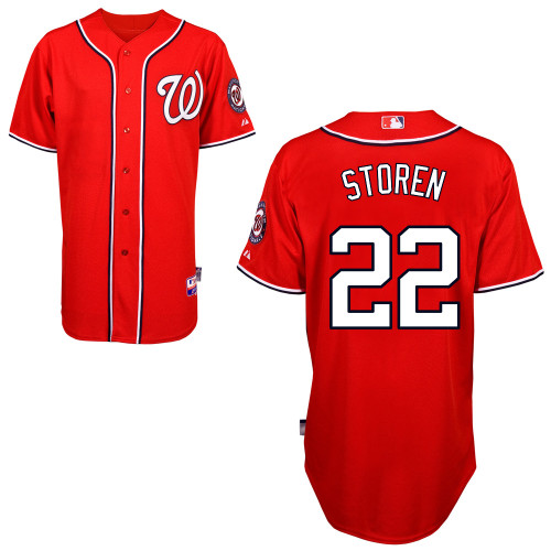 Drew Storen #22 Youth Baseball Jersey-Washington Nationals Authentic Alternate 1 Red Cool Base MLB Jersey